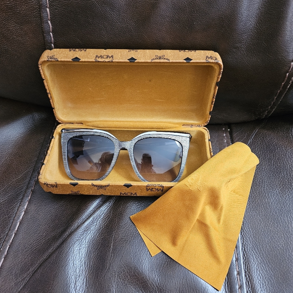 MCM unisex silver sunglasses
